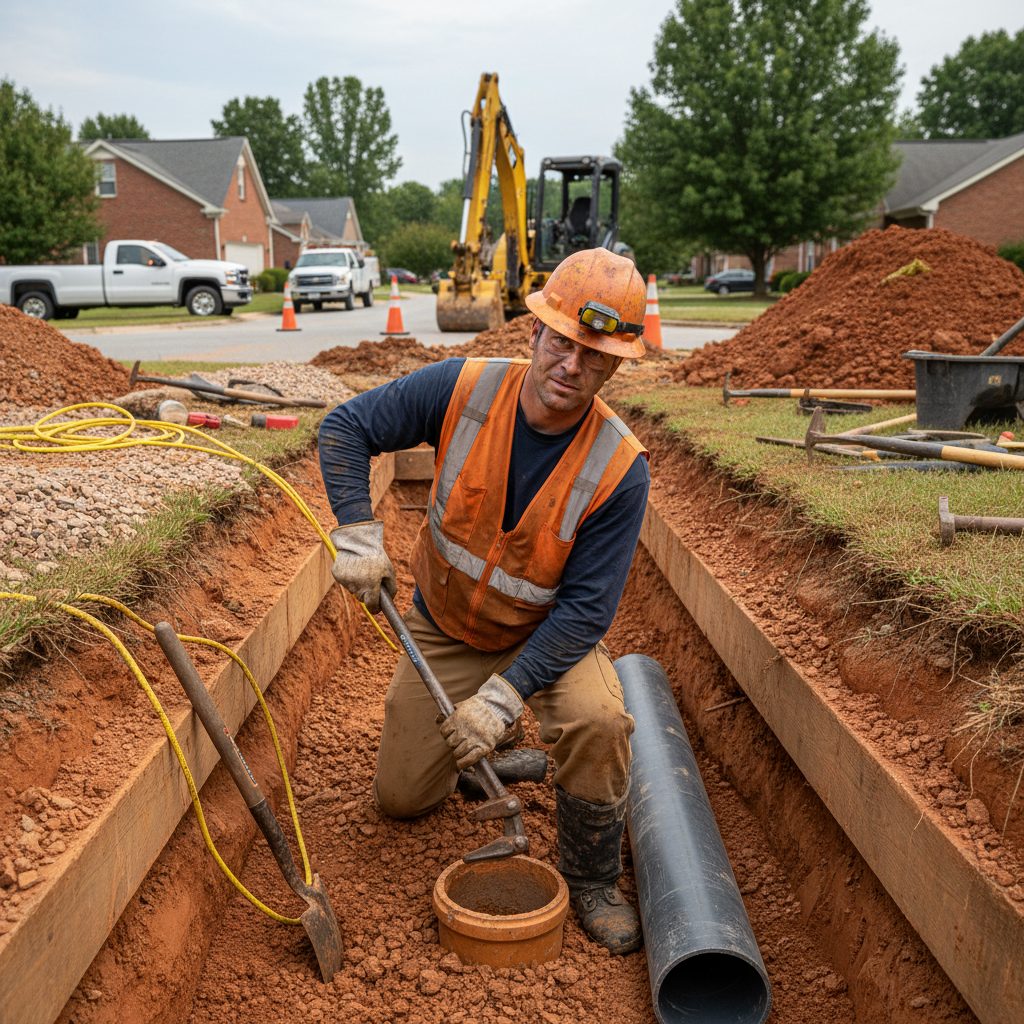 Sewer Line Repair in Crossville